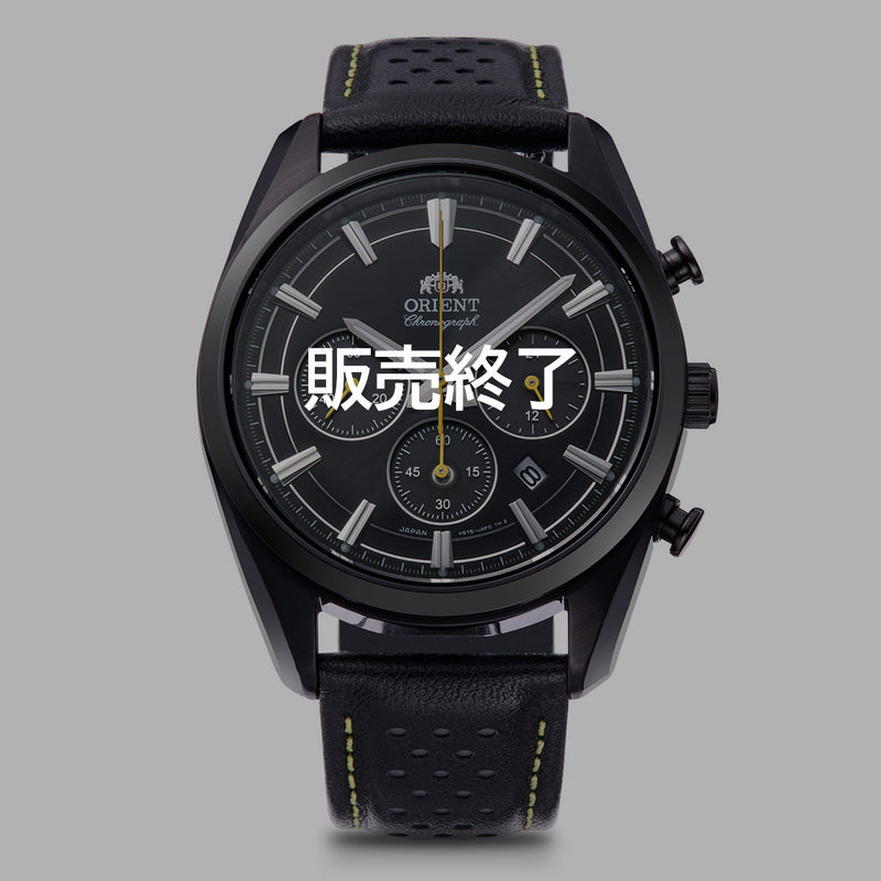 オリエントクロノ（ブラック） Orient Stretto クロノグラフ ソーラーパワード RN-TX0307B 数量限定